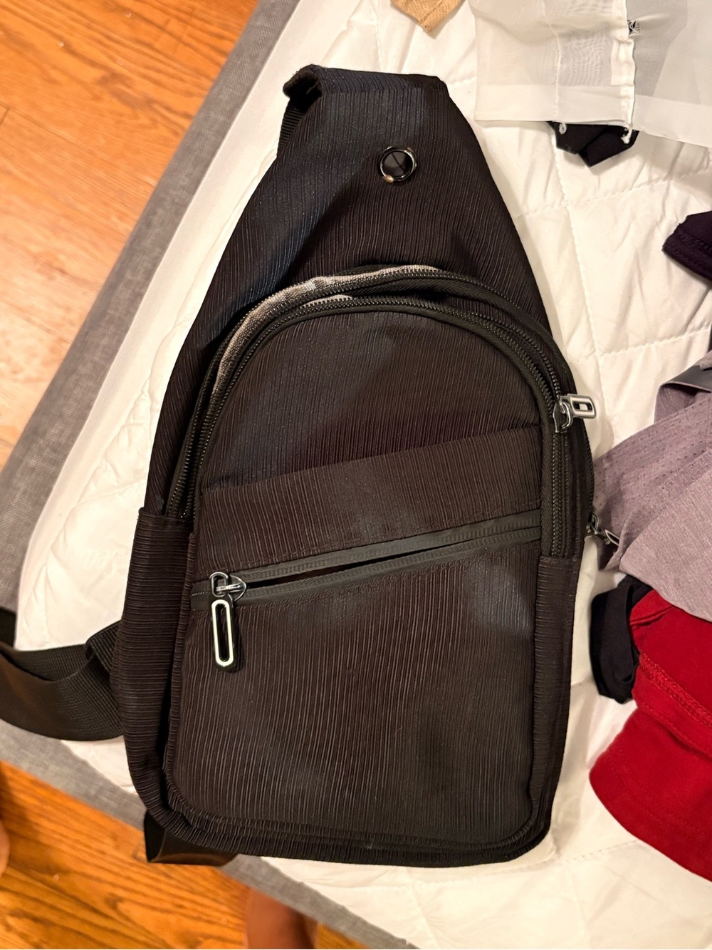 Black Crossbody Sling Bag - Unbranded
